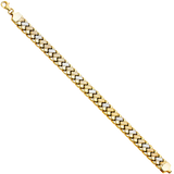 Stampato Bracelet - 14k Two Tone Gold