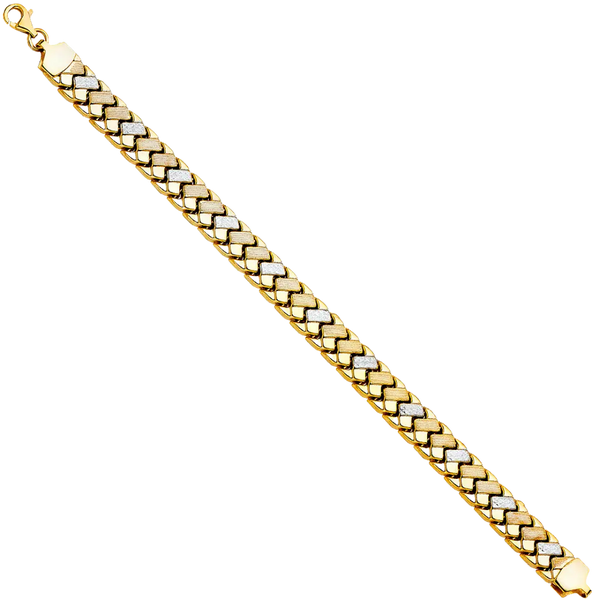 Stampato Bracelet - 14k Two Tone Gold