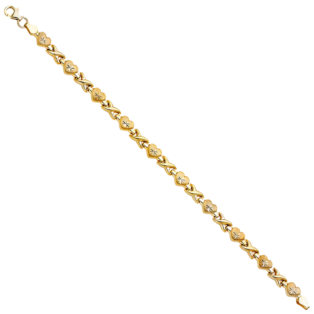 Stampato Bracelet - 14k Two Tone Gold