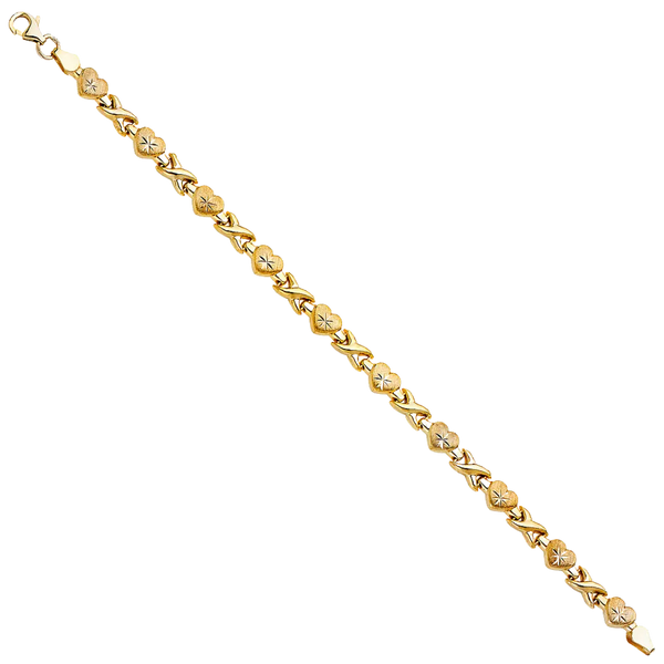 Stampato Bracelet - 14k Two Tone Gold