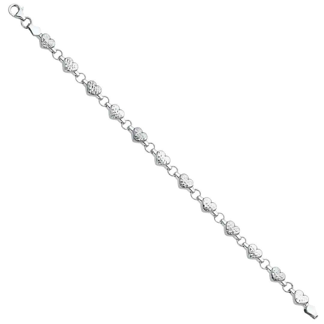 Stampato Bracelet - 14k White Gold