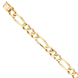 Figaro Link Bracelet - 14k Yellow Gold