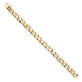 Nugget Cuban Link Bracelet - 14k Yellow Gold