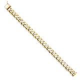 Cuban Link Bracelet - 14k Yellow Gold