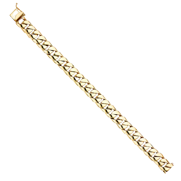 Cuban Link Bracelet - 14k Yellow Gold