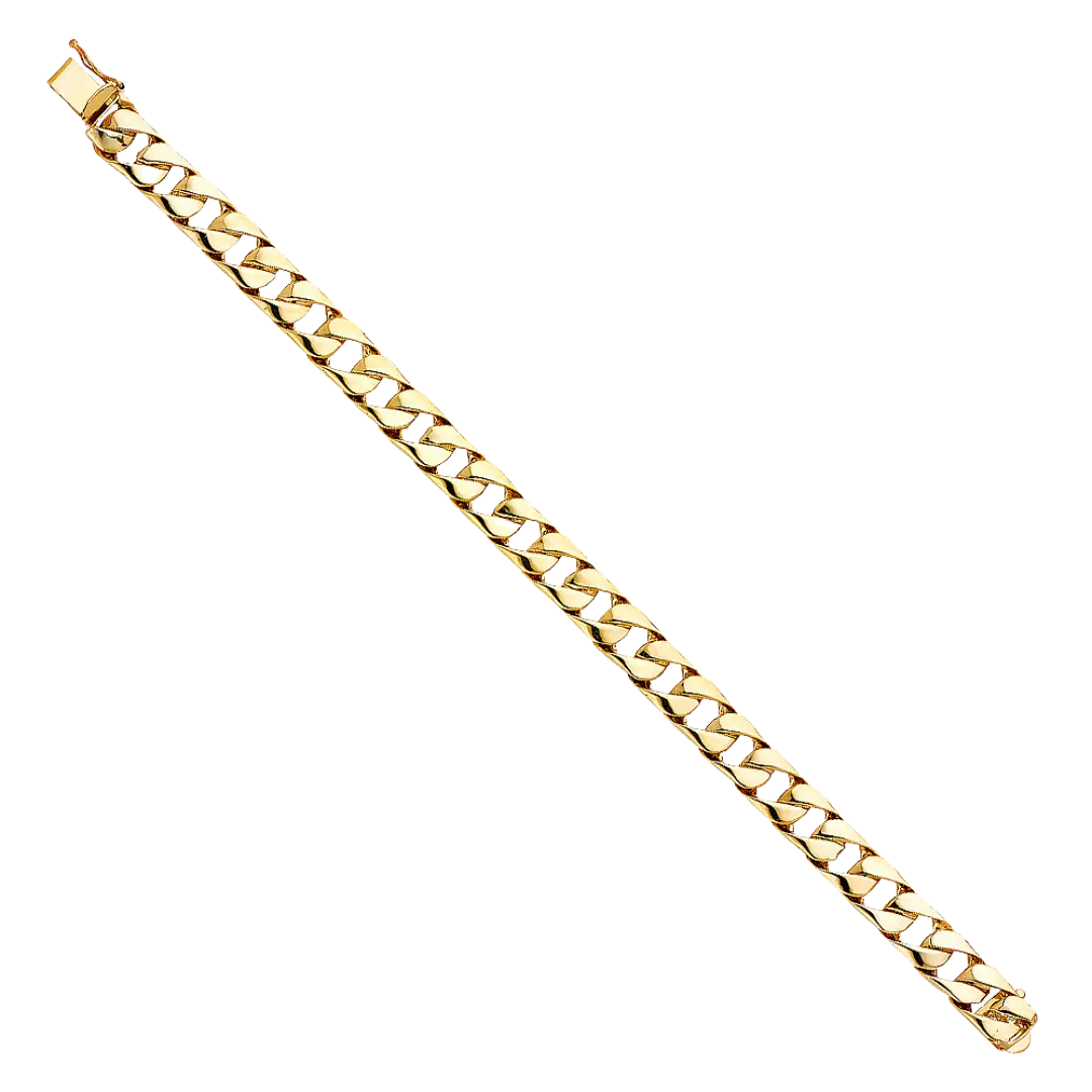 Cuban Link Bracelet - 14k Yellow Gold