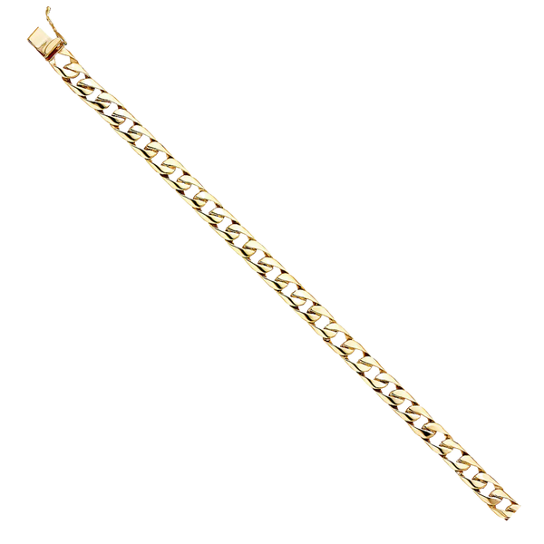 Cuban Link Bracelet - 14k Yellow Gold