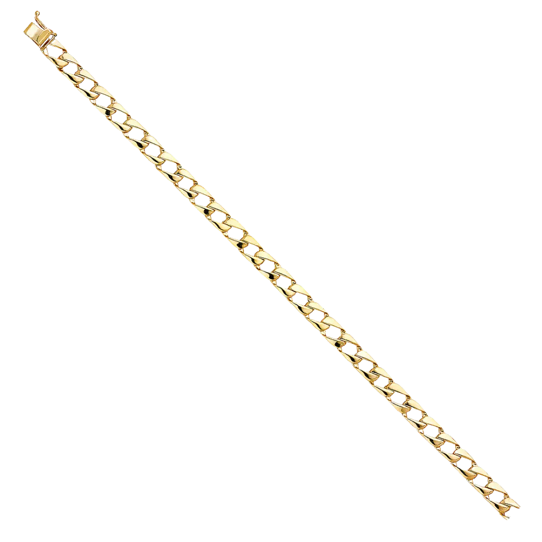 Cuban Link Bracelet - 14k Yellow Gold