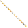 Light Stampato Bracelet - 14k Tri Color Gold