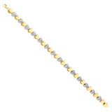 Crystal DC Bracelet - 14k Two Tone Gold