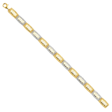 Crystal DC Bracelet - 14k Two Tone Gold