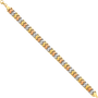 Light Stampato Bracelet - 14k Tri Color Gold