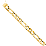 Solid Link Bracelet - 14k Yellow Gold