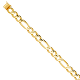 Solid Link Bracelet - 14k Yellow Gold