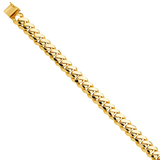 Solid Link Bracelet - 14k Yellow Gold