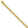 Solid Link Bracelet - 14k Yellow Gold