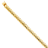 Solid Link Bracelet - 14k Yellow Gold