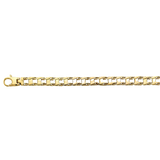 Fancy Rail Link Bracelet - 14k Yellow Gold