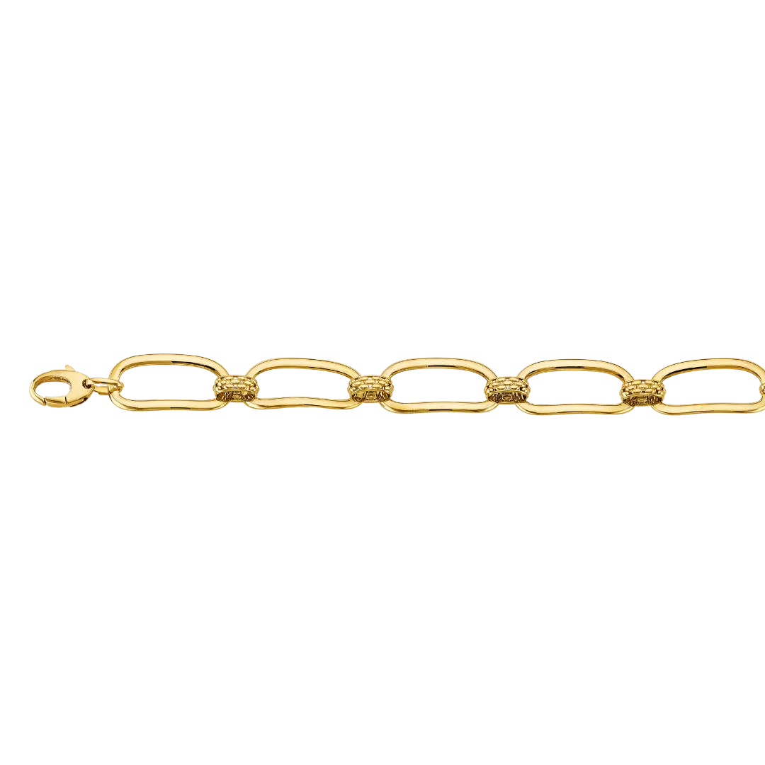 Fancy Bracelet - 14k Yellow Gold 