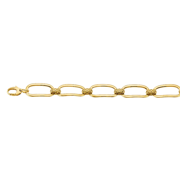 Fancy Bracelet - 14k Yellow Gold 