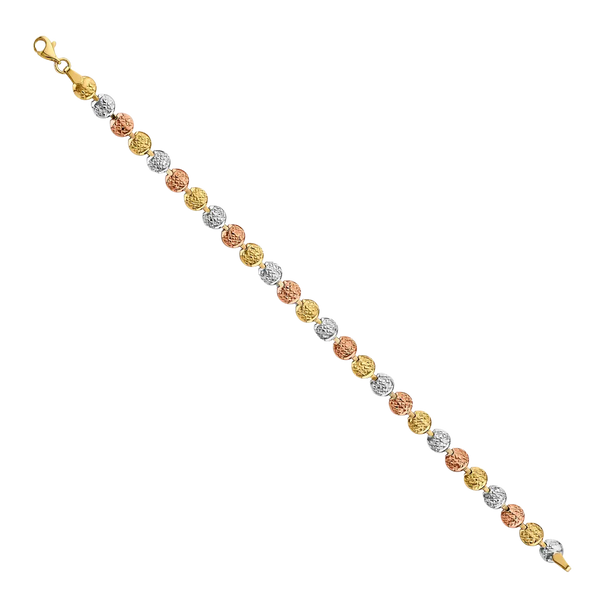 Fancy Bracelet - 14k Tri Color Gold