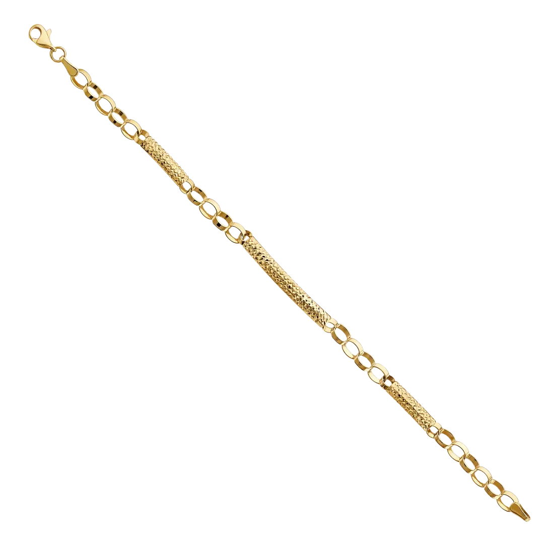 Link/Bar Bracelet - 14k Yellow Gold