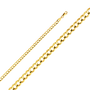 Cuban Concave Open Light Chain - 14k Yellow Gold 4.7mm