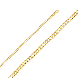 Cuban Concave Chain - 14k Yellow Gold 2.7mm