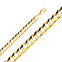 Cuban Concave Chain - 14k Yellow Gold 14mm