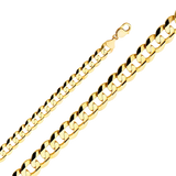 Cuban Concave Chain - 14k Yellow Gold 12.2mm