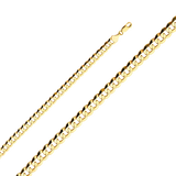 Cuban Concave Chain - 14k Yellow Gold 8.5mm