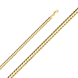 Cuban Concave Chain - 14k Yellow Gold 6.9mm