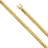 Solid Miami Cuban Chain - 14K Yellow Gold 6.9mm