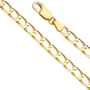 Square Curb Chain - 14k Yellow Gold 4.1mm