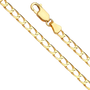 Square Curb Chain - 14k Yellow Gold 3.4mm