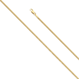 Solid Miami Cuban Chain - 14K Yellow Gold 2.2mm