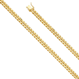 Hollow Miami Cuban Chain - 14k Yellow Gold 8mm