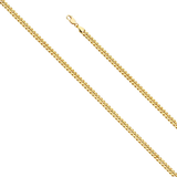 Hollow Miami Cuban Chain - 14k Yellow Gold 4.5mm