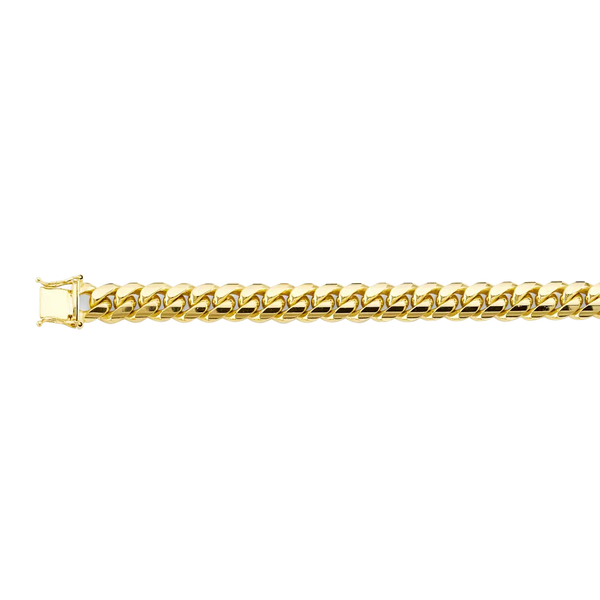 Solid Miami Cuban Chain - 14K Yellow Gold 9.1mm