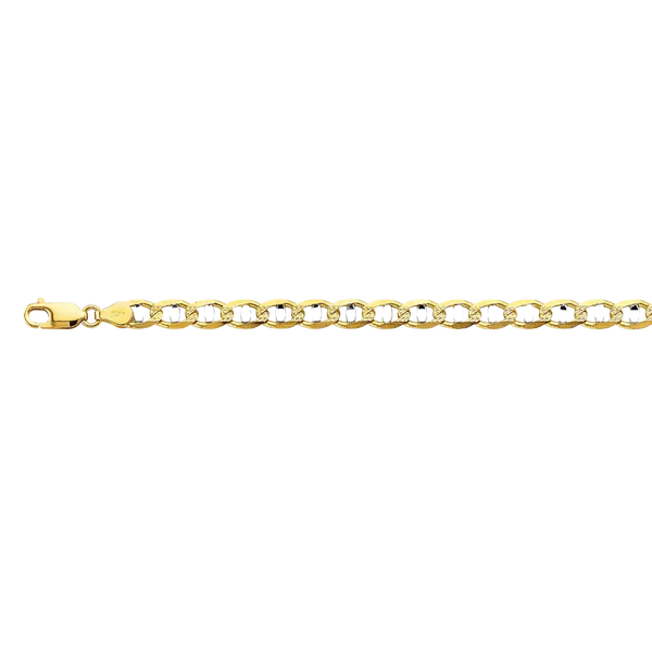 Light Mariner Chain - 14k Two Tone Gold 6.3mm