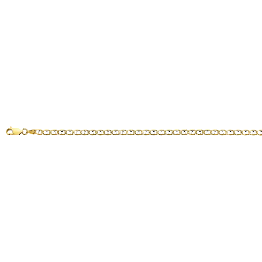 Light Mariner Chain - 14k Two Tone Gold 3.5mm