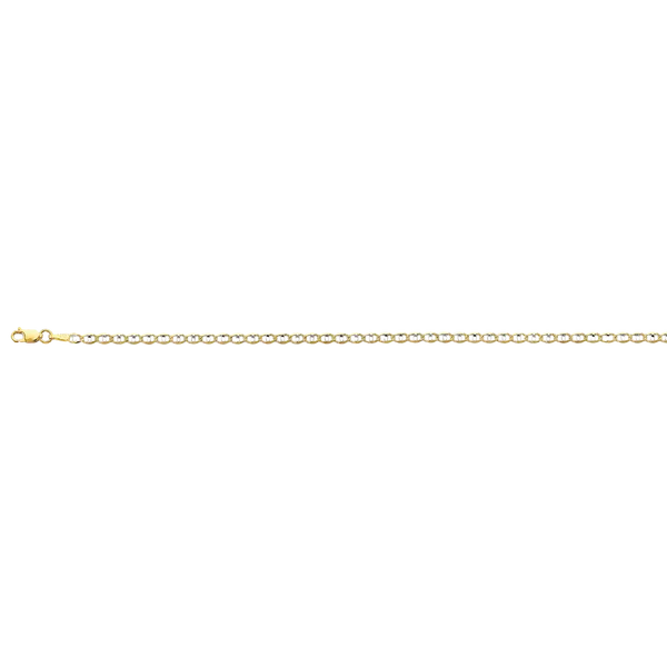 Light Mariner Chain - 14k Two Tone Gold 2.9mm