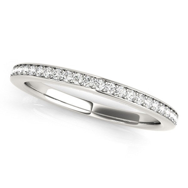 Simple Diamond Wedding Ring 1/4 ct tw - 14k White Gold