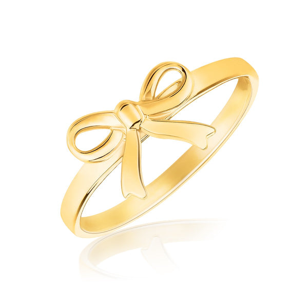 Bow Ring - 14k Yellow Gold