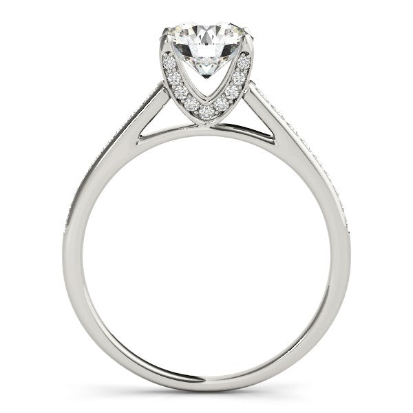 Diamond Engagement Ring With Cathedral Design 1 1/3 ct tw - 14k White Gold