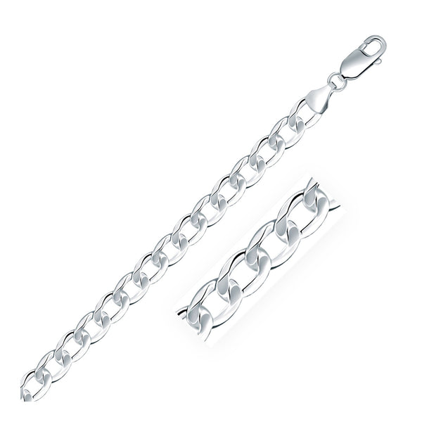 Curb Style Chain - Sterling Silver 7.90mm