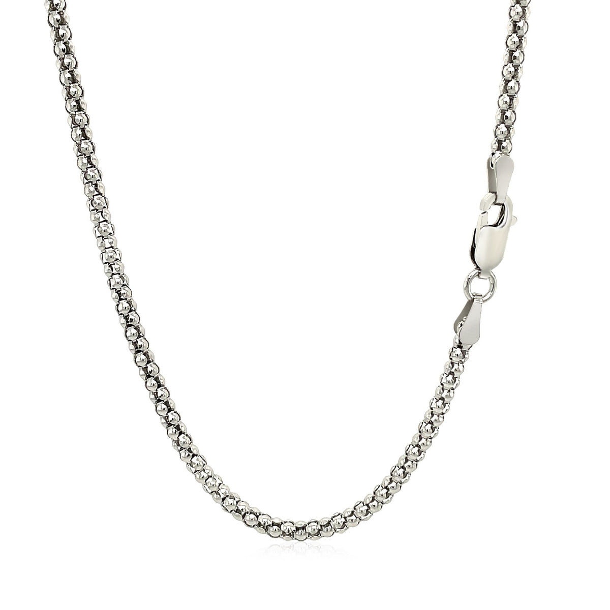 Popcorn Style Chain - Sterling Silver 2.50mm