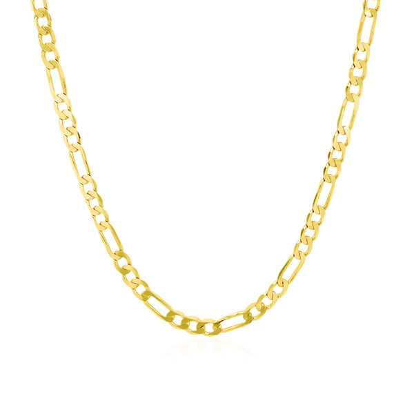 Solid Figaro Chain - 14k Yellow Gold 3.00 mm