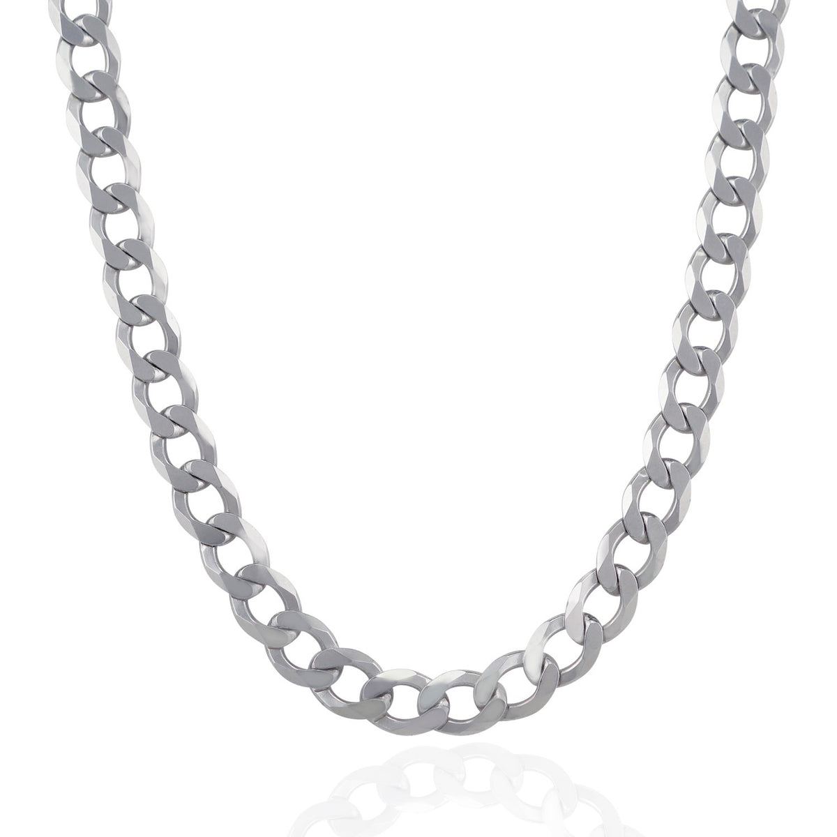 Curb Style Chain - Sterling Silver 8.40mm