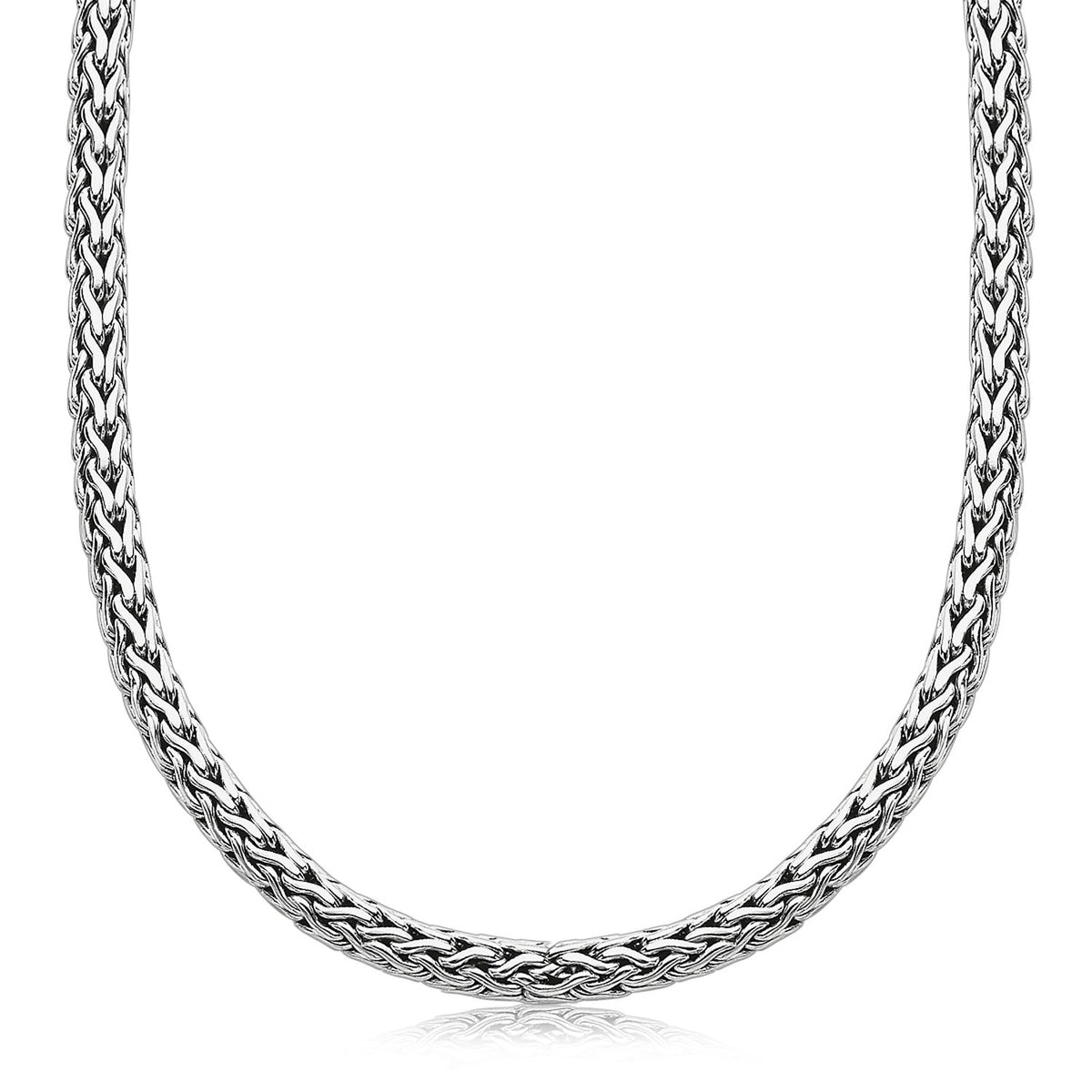 Wheat Style Chain - Oxidized Sterling Silver